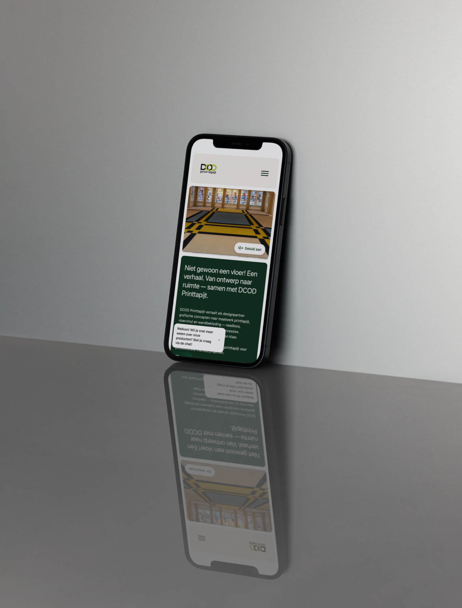 DCOD Printtapijt detail